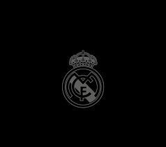 real madrid black club logo sport
