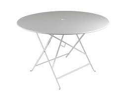 This patio table is such good value for money and with an easily operated and hassle. Bistro Metal Round Folding Table With Parasol Hole Eye Of The Day Garden Design Center