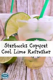 starbucks copycat cool lime refresher