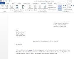 mail merge feature in word 2016