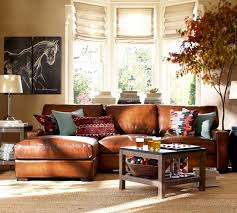 Turner Leather Square Arm Sofa With