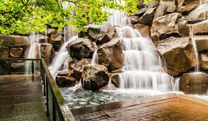 this hidden waterfall garden park is