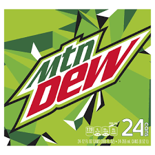 mountain dew soda 24 12 oz cans