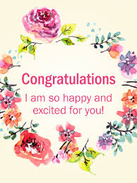 Flower Wreath Congratulations Card Absolutely Beautiful Absolutely