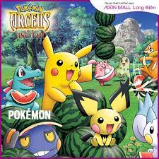 AEON MALL Long Bien - Pokemon Satoshi là nhân vật chính của sê-ri phim hoạt  hình Pokemon, bên cạnh cậu luôn là chú Pokémon điện nhỏ màu vàng Pikachu.  Satọso đã đi