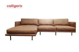 mies corner sofa leather brown l01