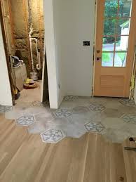 organic transition wood to tile fine