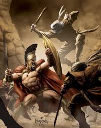 Джерард батлер, лина хиди, доминик уэст и др. Ben Herrera Illustrations Greek Warrior Spartan Warrior Ancient Warriors