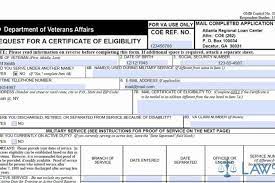 the va loan certificate of eligibility