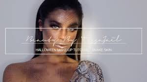 halloween make up tutorial snake skin