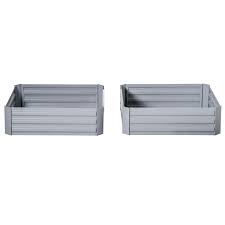 Outsunny Set Of 2 Raised Garden Bed