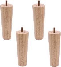 6 inch round wooden furniture legs