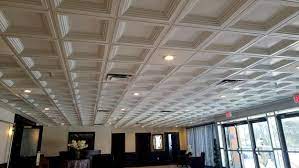 Coffered Faux Tin Decorative Ceiling