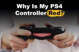 why is my ps4 controller red 4