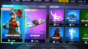 We have high quality images available of this skin the renegade raider skin is a rare fortnite outfit from the storm scavenger set. Buying The Renegade Raider Rare Skin In The Item Shop Fortnite Season 1 Gameplay Youtube