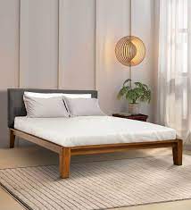 Ohayo Solid Wood Queen Size Bed In