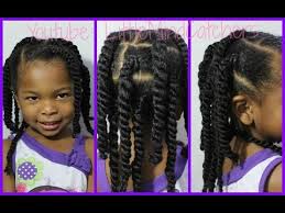 Kids hairstyle double buns style. Braided Twists Easy Natural Hairstyle For Kids Littlemindcatchers Youtube