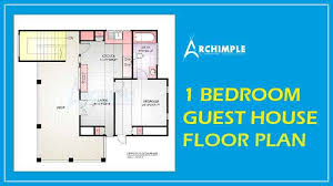 1 Bedroom Guest House Floor Plans