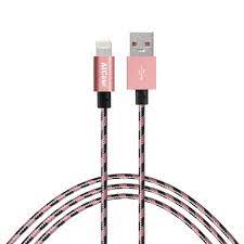 Apple iPhone Charger Cable 10ft Lightning Cable Durable Braided Cord for iPhone  6 6S 7 Plus 5S 5 SE 5C, iPad 2 3 4 Mini Air Pro, iPod - Rose Gold/Black [ Apple