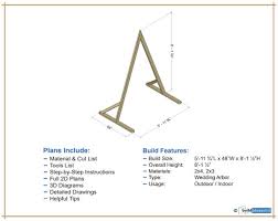 triangle wedding arbor diy plans pdf
