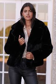 Buy Lipsy Black Short Faux Fur Coat