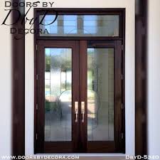 Custom Modern Leaded Glass Front Doors