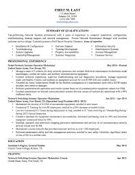 Military To Civilian Resume Military Resume Examples And Samples