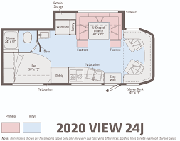 2020 winnebago view floorplan overview