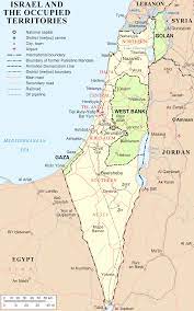 The following map shows you the division of land between israel and palestine from 1948 to 2005. Borders Of Israel Wikipedia