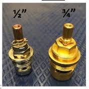 valve cartridge size kohler