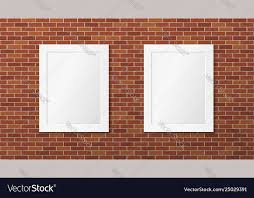 Brick Wall Pictures Layout Vector Image