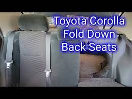Back Seats In A Toyota Corolla