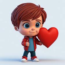 cute boy cartoon boy love icon image