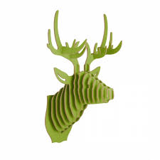 3d Wall Art Wooden Animal Head Stag