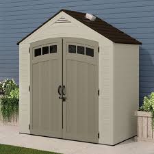 Buy storage sheds on sale, discount storage shed kits, greenhouses, playgrounds and storage buildings at closeout special sale prices! 7 4 X 4 1 Suncast Vista Plastic Garden Storage Shed 2 25m X 1 24m Garden Sheds Direct