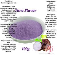 bubble tea powder mix taro flavour