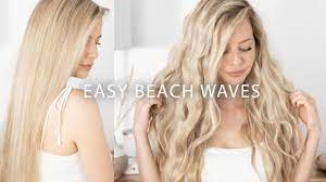 easy beach waves with a flat iron