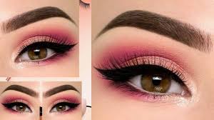 pretty in pink eye makeup tutorial
