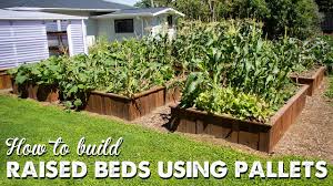 how to build raised beds using pallets