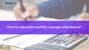 calculate monthly average attendance