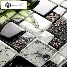 Tst Crystal Glass Tile Black Brown 3d