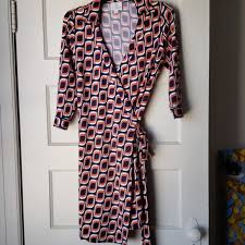 Nwot Jb Julie Brown Nyc Printed Wrap Dress