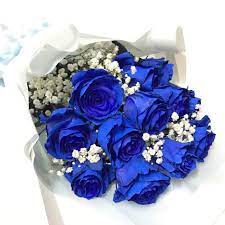 large blue rose bouquet amazing blue