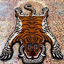 hand tufted tibetan tiger rug
