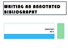 APA Format annotated bibliography sample that can help you    