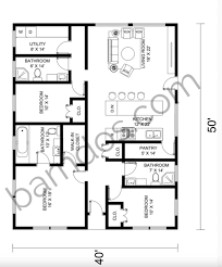 12 amazing 40x50 barndominium floor plans