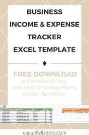 Income And Expense Tracker Excel Template Free Download Home