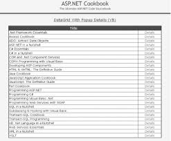 asp net cookbook