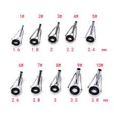 Details About 80pcs 10 Sizes Steel Fishing Rod Pole Guide Tip Top Ring Eye Repair Kit Blacrcus