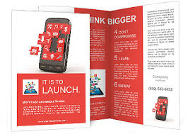 Mobile Phone Software In Puzzles Brochure Template
